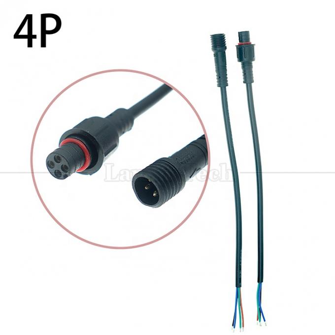 사용자 정의 방수 2pin 3pin 4pin M12 커넥터 케이블 5