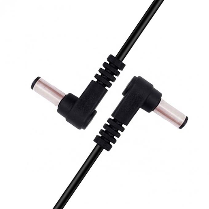 90도 각 남성에서 남성 5.5x2.1mm DC 전원 확장 케이블 2