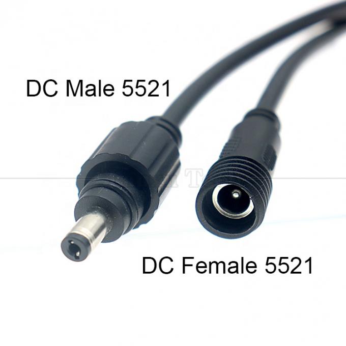 IP67 방수 남성 여성 5.5X2.1mm 5.5x2.5mm 3.5x1.35mm 잭 DC 전원 확장 케이블 2