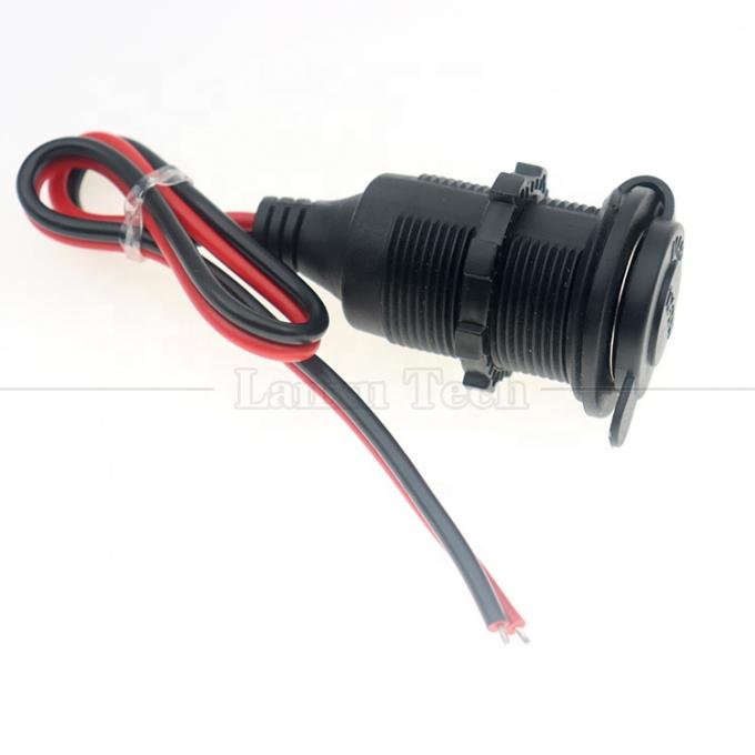 방수 12V 24V 16AWG DC 자동차 담배 연소기 여성 소켓 플러그 전원 어댑터 연장 케이블 3