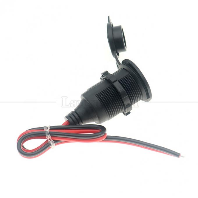 방수 12V 24V 16AWG DC 자동차 담배 연소기 여성 소켓 플러그 전원 어댑터 연장 케이블 4