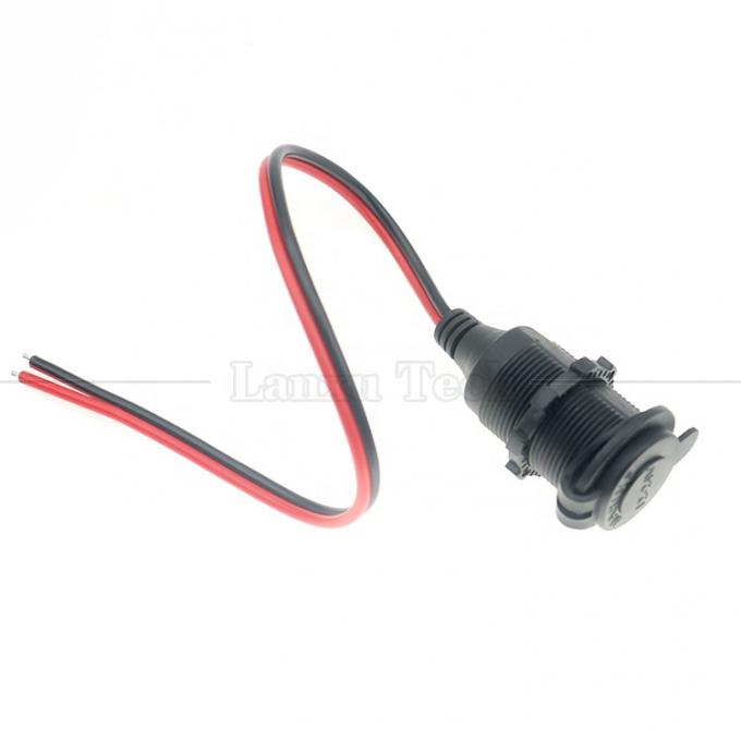 방수 12V 24V 16AWG DC 자동차 담배 연소기 여성 소켓 플러그 전원 어댑터 연장 케이블 5
