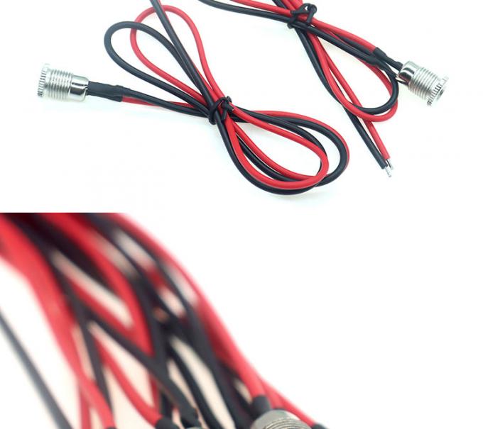 18AWG 10A 금속 스레드 여성 소켓 마운트 DC099 5.5x2.1mm 5.5x2.5mm 패널 마운트 커넥터 피그테일 DC 전원 잭 케이블 2