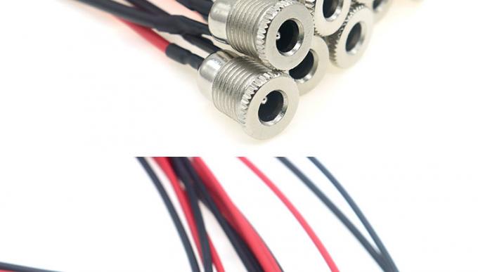 18AWG 10A 금속 스레드 여성 소켓 마운트 DC099 5.5x2.1mm 5.5x2.5mm 패널 마운트 커넥터 피그테일 DC 전원 잭 케이블 5