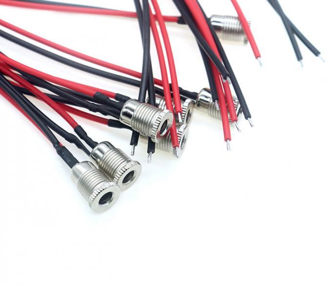 18AWG 10A 금속 스레드 여성 소켓 마운트 DC099 5.5x2.1mm 5.5x2.5mm 패널 마운트 커넥터 피그테일 DC 전원 잭 케이블 6