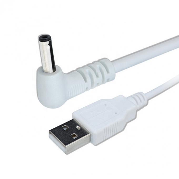 흰색 검은색 90도 각 5.5x2.1mm 5.5x2.5mm 1.35x3.5mm DC 전원 케이블 USB 6