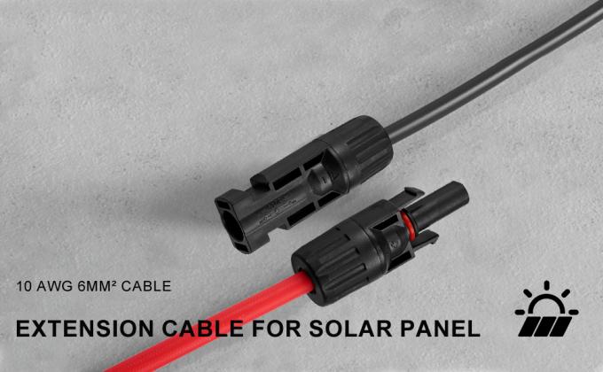 10AWG 6mm 방수 태양 전지 케이블 태양 전지 패널 어댑터 와이어 여성 및 남성 커넥터와 태양 전지 확장 케이블 케이블 키트 도구 2