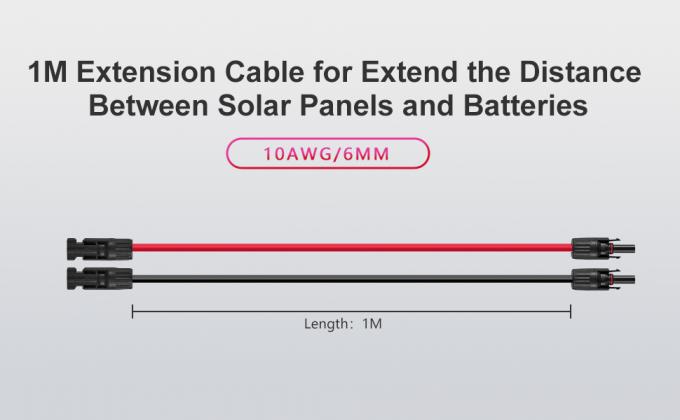 10AWG 6mm 방수 태양 전지 케이블 태양 전지 패널 어댑터 와이어 여성 및 남성 커넥터와 태양 전지 확장 케이블 케이블 키트 도구 4