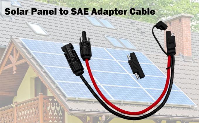 10AWG SAE 태양 전지 패널 어댑터 확장 케이블 RV 태양 전지 패널 커넥터 케이블 RV 카라반 태양 전지 패널 배터리 충전 7