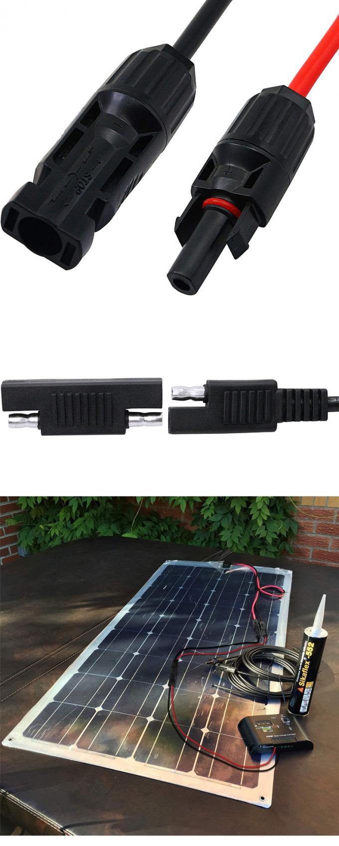 10AWG SAE 태양 전지 패널 어댑터 확장 케이블 RV 태양 전지 패널 커넥터 케이블 RV 카라반 태양 전지 패널 배터리 충전 6