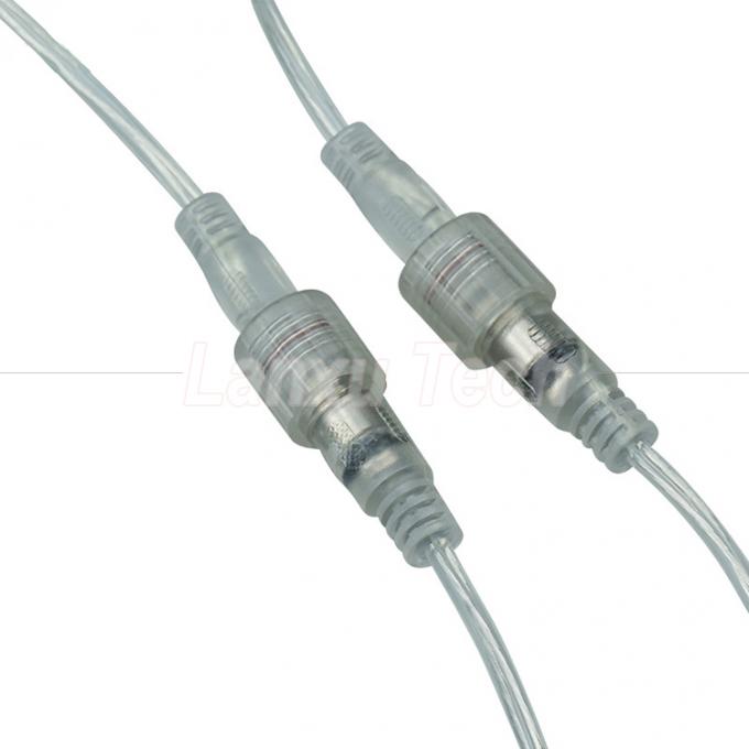 방수 남성에서 여성 DC.5x2.1mm 배럴 잭 전원 확장 케이블 LED 스트립 램프 전구 빛 3