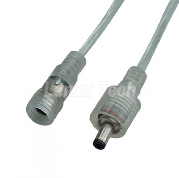 방수 남성에서 여성 DC.5x2.1mm 배럴 잭 전원 확장 케이블 LED 스트립 램프 전구 빛 4