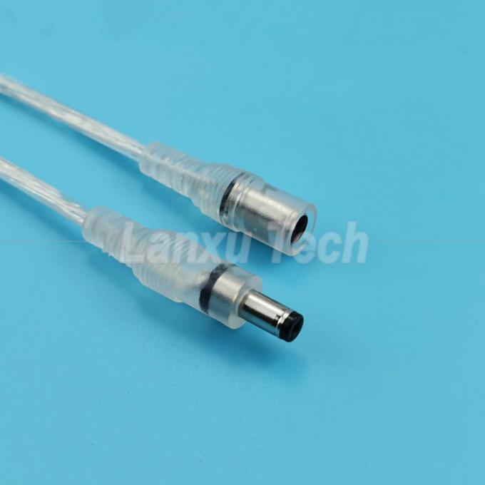 방수 남성에서 여성 DC.5x2.1mm 배럴 잭 전원 확장 케이블 LED 스트립 램프 전구 빛 5