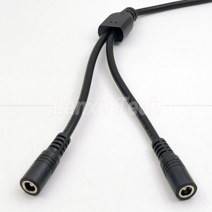1 여성 2 가지 방식 여성 DC 5.5x2.1mm CCTV 보안 카메라에 대한 스플리터 전력 확장 케이블 LED 스트립 라이트 3