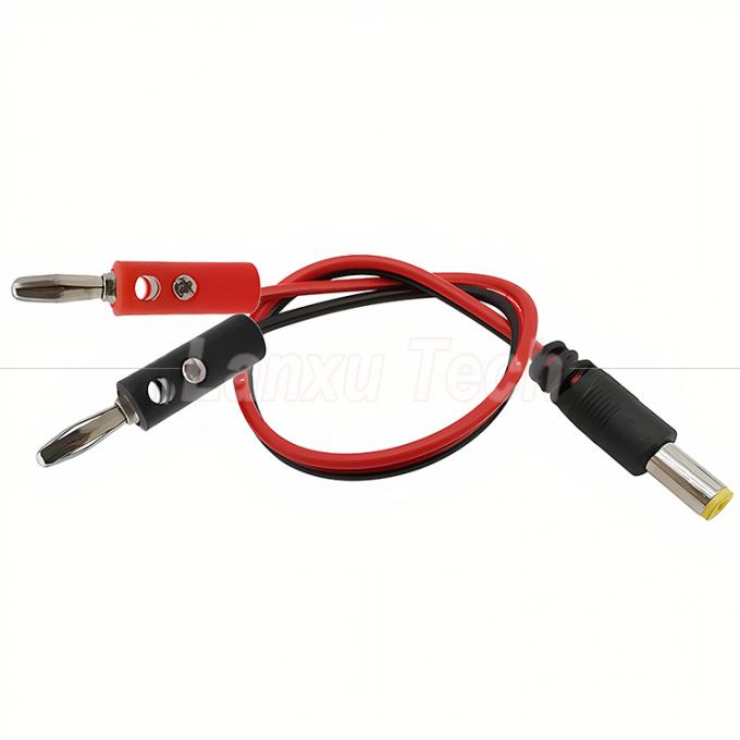 12v DC 5.5mm X 2.1mm 남성 배럴 잭 4mm 바나나 플러그 테스트 리드 전력 케이블 2