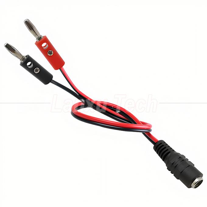 12v DC 5.5mm X 2.1mm 남성 배럴 잭 4mm 바나나 플러그 테스트 리드 전력 케이블 3