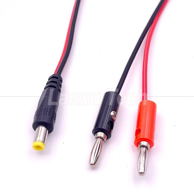 12v DC 5.5mm X 2.1mm 남성 배럴 잭 4mm 바나나 플러그 테스트 리드 전력 케이블 5