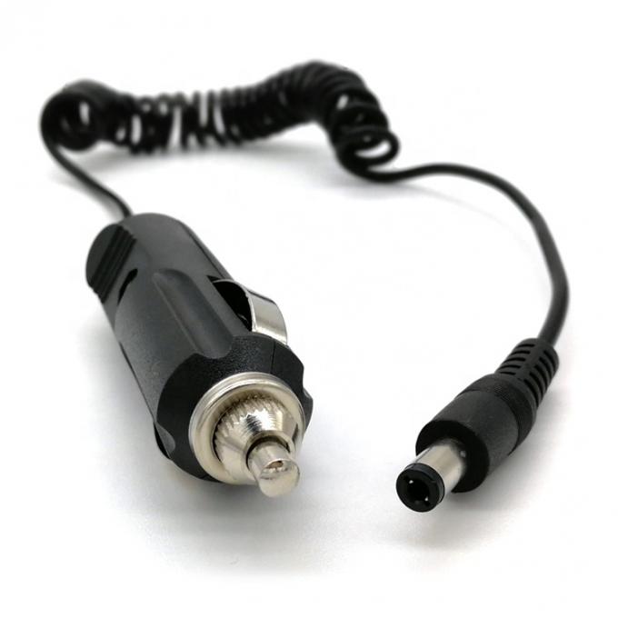 12V 스프링 코일드 자동차 DC 잭 5.5x2.1mm 담배 켜기 연장 케이블 1