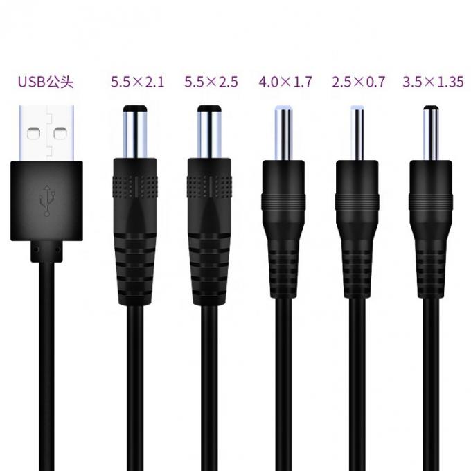커스터마이징 USB에서 DC 2.1x5.5mm 2.5x5.5mm 1.35x3.5mm 2.5x0.7mm 4.0x1.7mm 전원 케이블 2