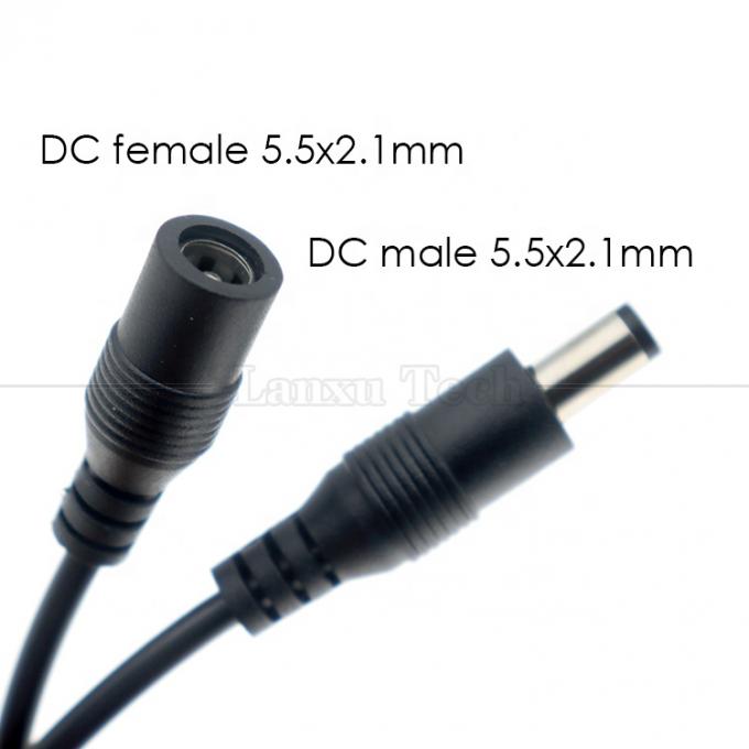 12V 남성에서 여성 5.5x2.1 배럴 잭 DC 전력 LED 디머 스위치 케이블 3