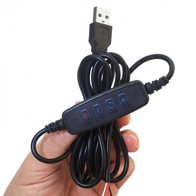 5V 전력 디밍 스위치 디머 LED 스트립용 USB 충전 케이블 0