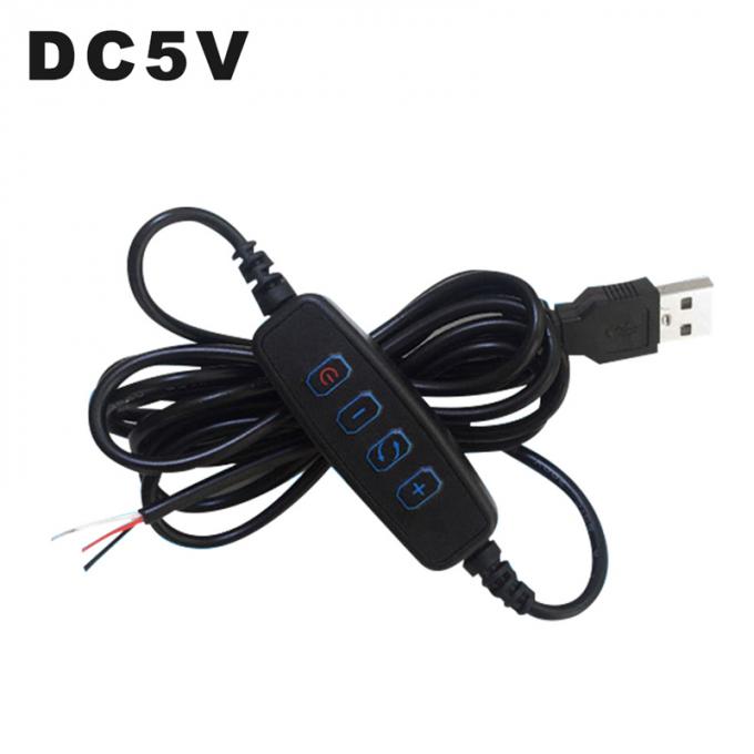 5V 전력 디밍 스위치 디머 LED 스트립용 USB 충전 케이블 1