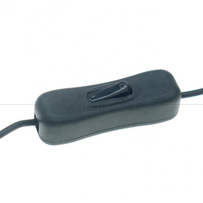 전원 ON OFF 1M USB A 남성 304 스위치 버튼과 함께 열 캔 벗은 와이어 충전 케이블 3