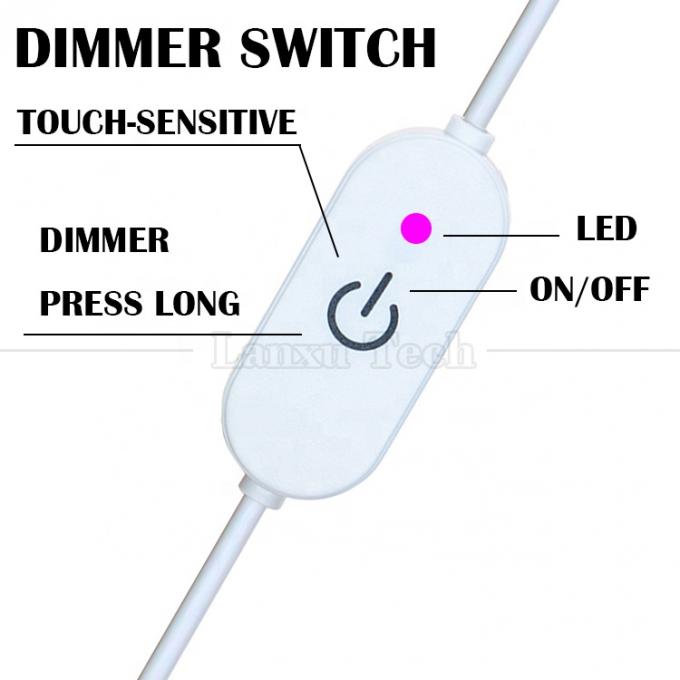 5V 1m 켜고 끄고 스위치 컨트롤러 USB로 열기 전선 끝 케이블 터치 디머 3w 5w LED 스트립 라이트 램프 3