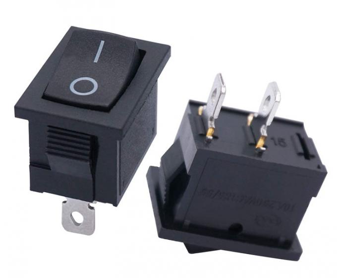 AC 6A/250V 10A/125V 검은색 2 핀 위치 1