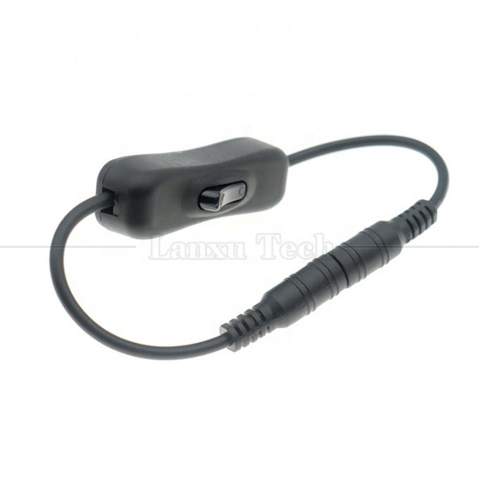 12V 24V 남성에서 여성 5.5x2.1mm DC 잭 켜고 끄는 304 스위치 케이블 LED 스트립 램프 5