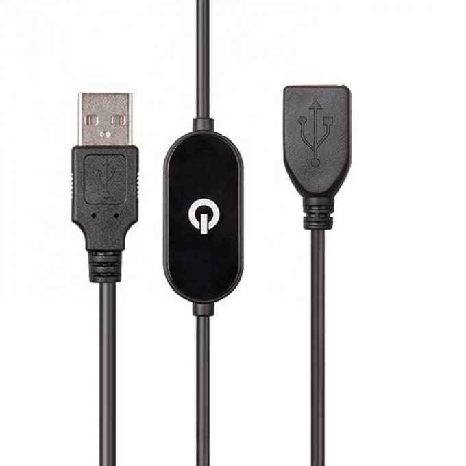 터치 디머 스위치 남성에서 여성 LED 스트립 조명용 USB 확장 케이블을 입력 1