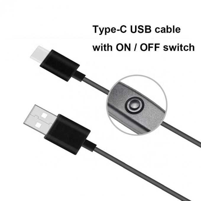 1m 5V 3A USB 타입 C 케이블, 라즈베리 파이용 스위치 ON OFF 1