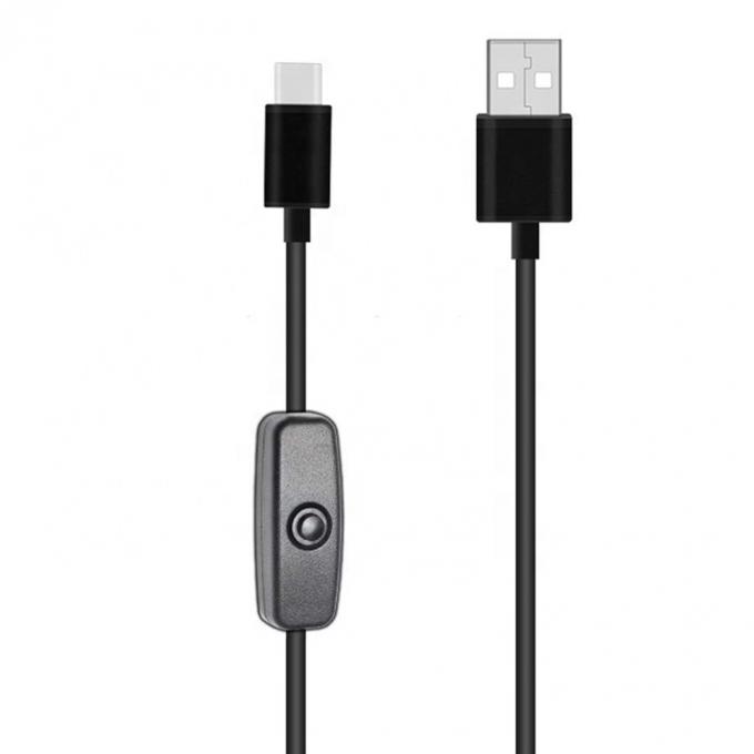 1m 5V 3A USB 타입 C 케이블, 라즈베리 파이용 스위치 ON OFF 3