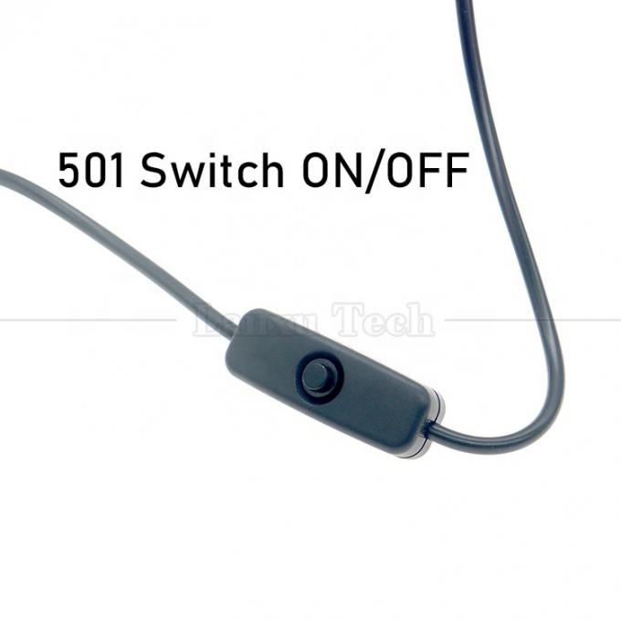 USB에서 9V 12V DC 5.5x2.1mm 잭 전원 충전기 ON OFF 스위치 케이블 라우터 팬 LED 스트립 스피커 2