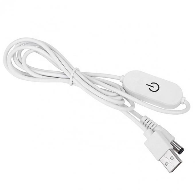 5V 2A USB TO dc 5.5*2.1mm 조절 스위치 원격 케이블 LED 스트립 디머 램프 조명 0