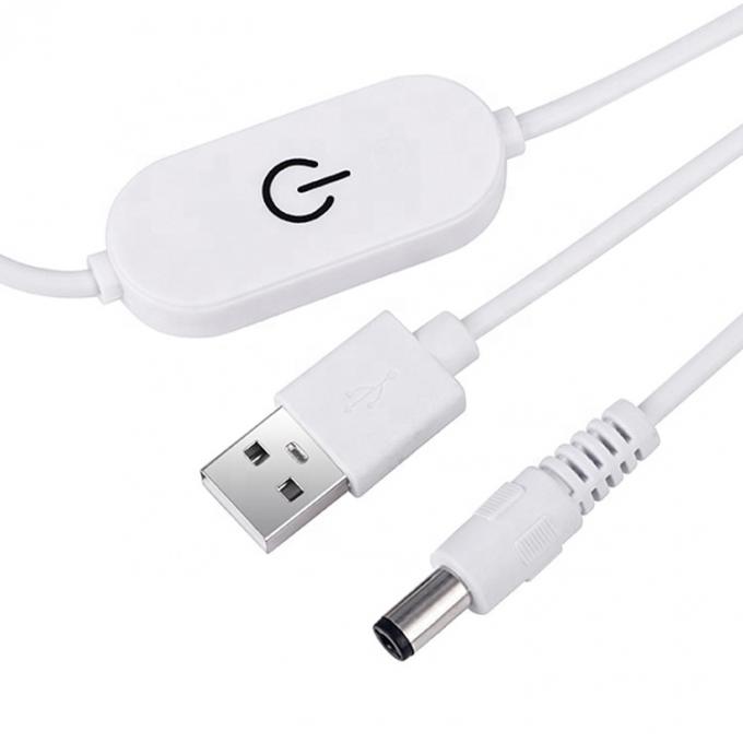 5V 2A USB TO dc 5.5*2.1mm 조절 스위치 원격 케이블 LED 스트립 디머 램프 조명 3