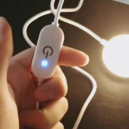 5V 2A USB TO dc 5.5*2.1mm 조절 스위치 원격 케이블 LED 스트립 디머 램프 조명 5