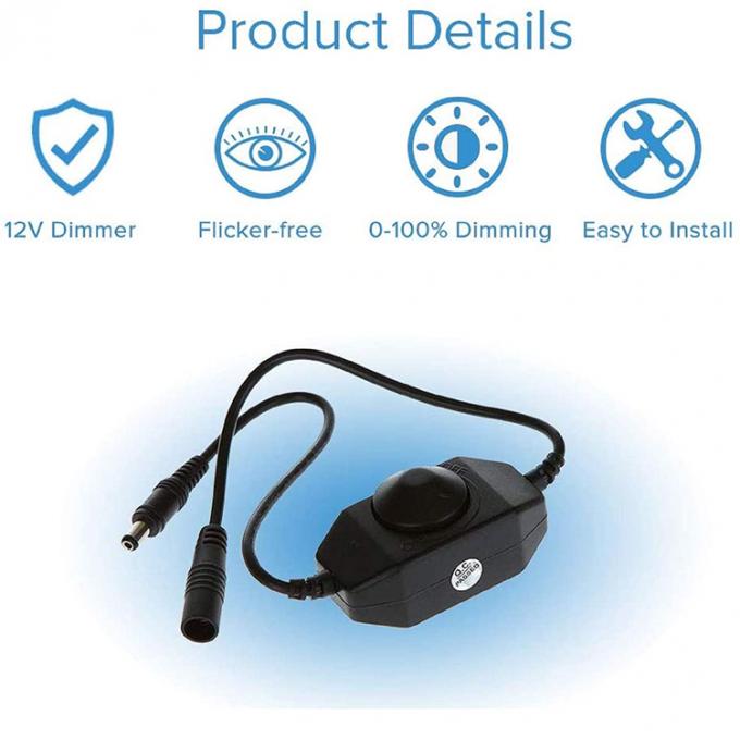 12V 24V LED 테이블 램프 스트립 로프 라이트 남성에서 여성 LED 디머 스위치 리모컨 7