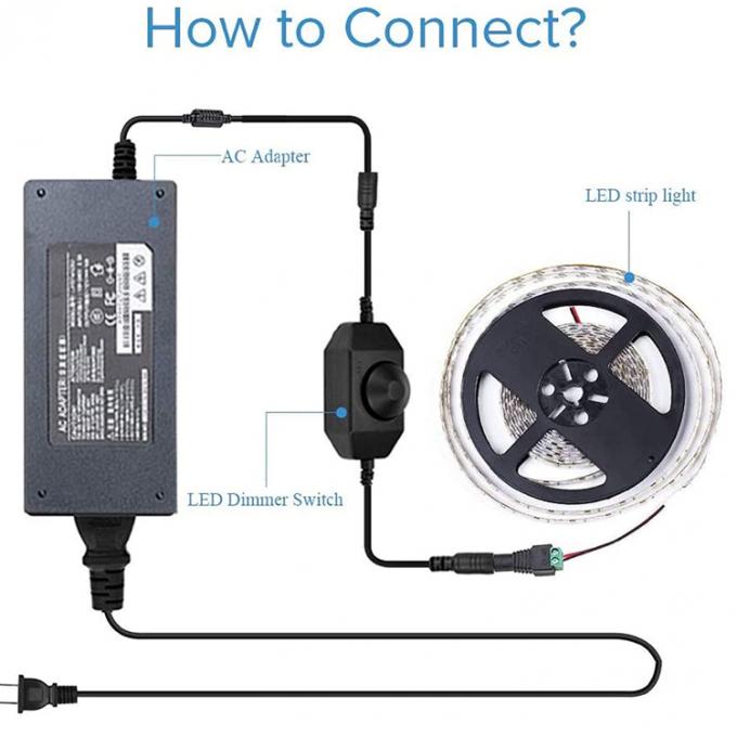 12V 24V LED 테이블 램프 스트립 로프 라이트 남성에서 여성 LED 디머 스위치 리모컨 8
