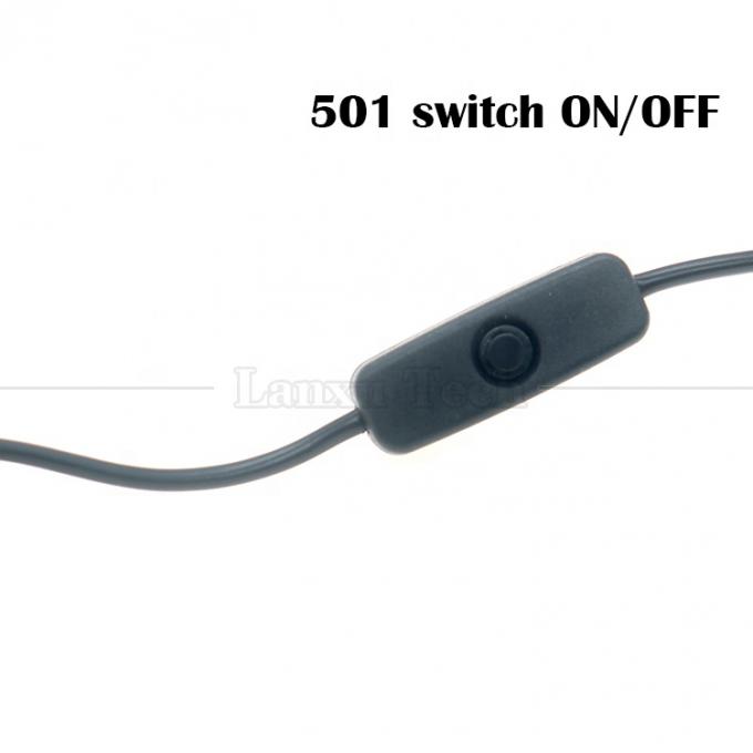 5V USB A 남성 C 타입 USB 스위치 라즈베리 파이 LED 스트립에 대한 전원 오프 케이블 3