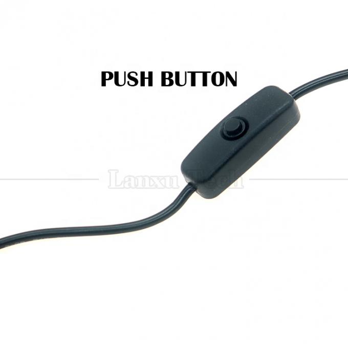 5V USB A 남성 C 타입 USB 스위치 라즈베리 파이 LED 스트립에 대한 전원 오프 케이블 2