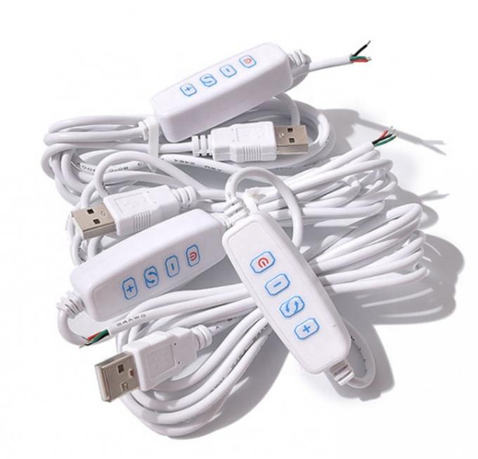 5V LED USB ON OFF 스위치 케이블 디머 램프 3