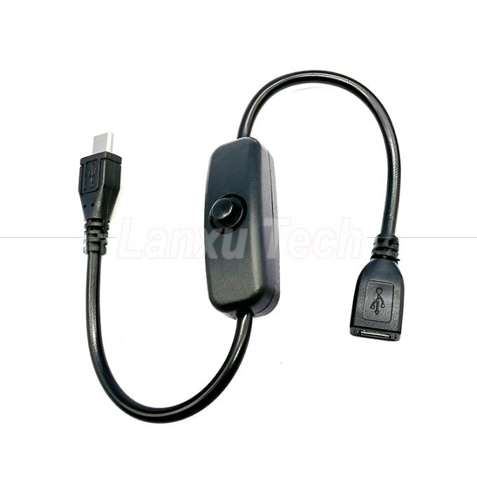 USB 마이크로 B 남성에서 여성 확장 버튼 501 스위치 케이블을 눌러 0
