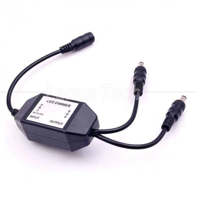 12v 1 여성으로 분할 2 남성 DC 전력 켜고 끄고 회전 스위치 컨트롤러 램프에 대한 LED 디머 3