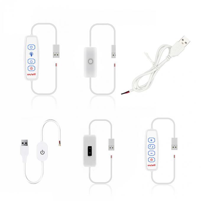 LED 스트립에 대한 USB 스위치 켜고 끄는 케이블 디머 0