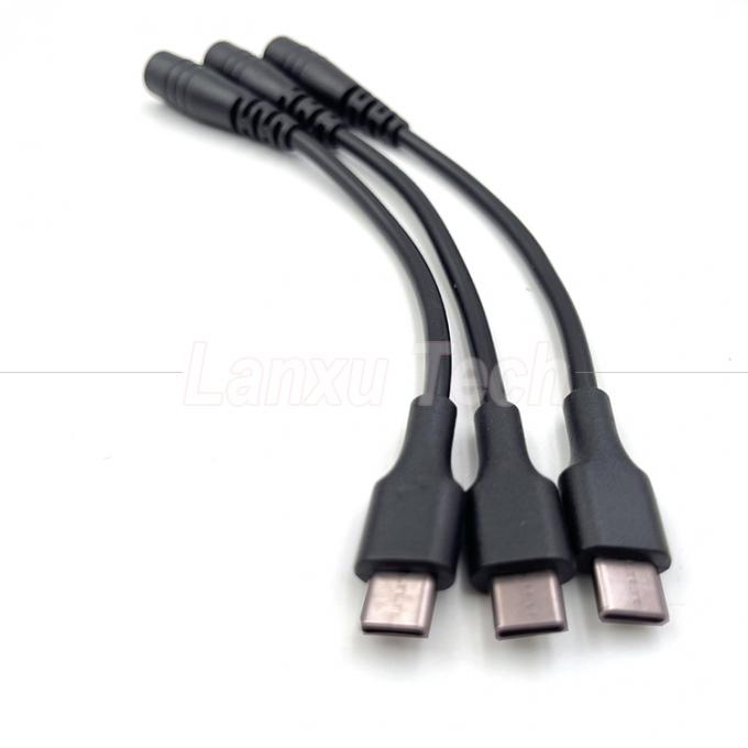 5V USB 타입 C에서 DC 5.5x2.1mm 충전기 연장 케이블 5