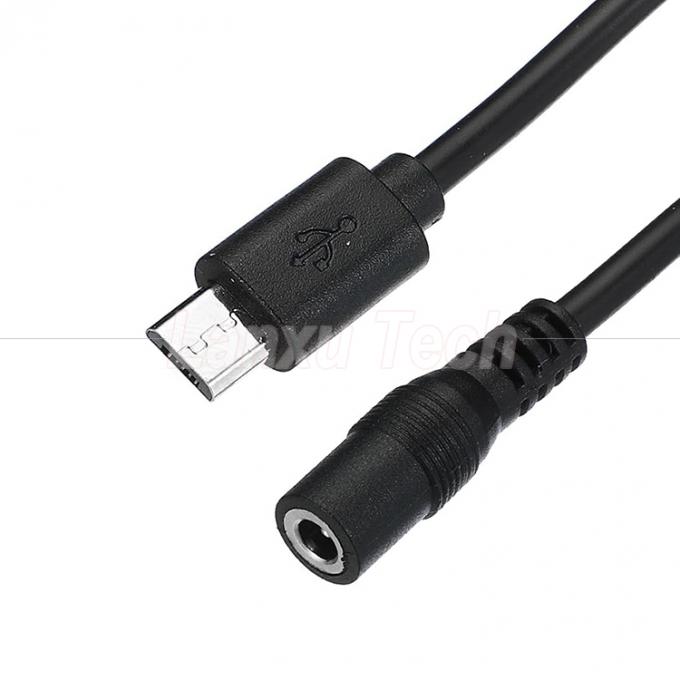 마이크로 USB 남성 DC 3.5x1.35mm 여성 잭 전원 확장 케이블 팬 LED 스트립 2