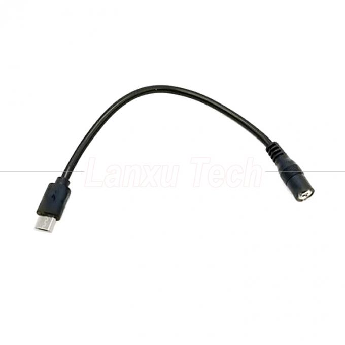 마이크로 USB 남성 DC 3.5x1.35mm 여성 잭 전원 확장 케이블 팬 LED 스트립 5