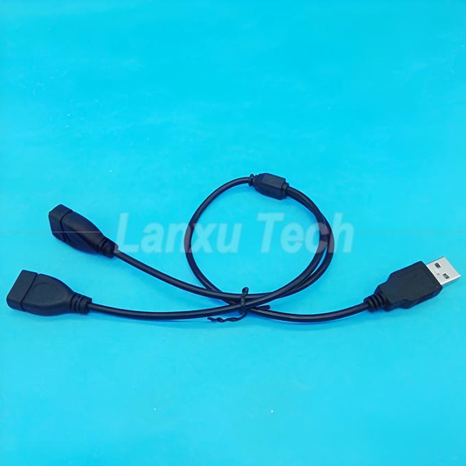 USB 2.0 A 남성에서 2 쌍 USB 여성 잭 Y 스플리터 허브 전원 케이블 확장 어댑터 케이블 6