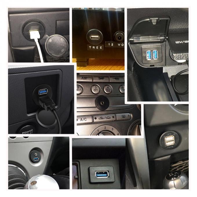 USB 3.0 AUX DC 3.5 남성부터 여성까지 방수 확장 케이블 5
